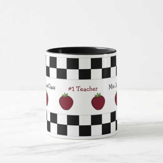 Personalisierte Apple-Lehrer-Tasse Tasse (Zentrum)