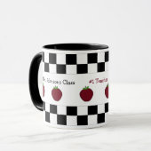 Personalisierte Apple-Lehrer-Tasse Tasse (Vorderseite Links)