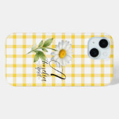Personalisierte April-Gänseblümchen-Geburtsblumen- Case-Mate iPhone Hülle (Rückseite (Horizontal))