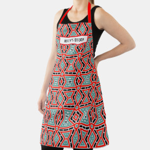Personalisierte Aprons mit geometrischem Muster Na Schürze