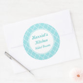 Personalisierte Aqua Kitchen Stickers (Umschlag)