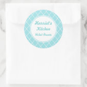Personalisierte Aqua Kitchen Stickers (Tasche)