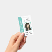 Personalisierte Aquamarine Corporate Employee Secu Ausweis (Handheld)
