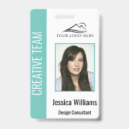 Personalisierte Aquamarine Corporate Employee Secu Ausweis