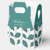 Personalisierte Aquamarine Hochzeitsfarben Geschenkschachtel (Geöffnet)