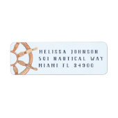 Personalisierte Aquamarine Rücksendeadresse des Na (Vorne)