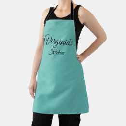 Personalisierte Aquamarine Schürze