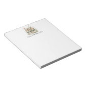 Personalisierte Aquarell-Blumen-Vintage-Bücher Notizblock (angewinkelt)