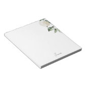 Personalisierte Aquarell-Hortensie Notizblock (angewinkelt)