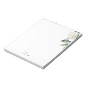 Personalisierte Aquarell-Hortensie Notizblock (Rotiert)
