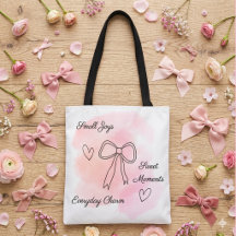 Personalisierte Aquarell-Rosa-Coquette-Tasche