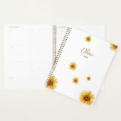 Personalisierte Aquarell-Sonnenblumen Planer (Anzeige)