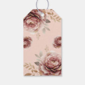 Personalisierte Aquarellbahn Bridal Hoch Teedusche Geschenkanhänger (Rückseite)