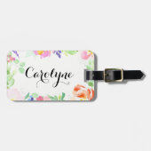 Personalisierte Aquarellbilder Gepäckanhänger (Vorderseite horizontal)