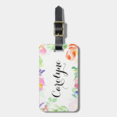 Personalisierte Aquarellbilder Gepäckanhänger (Vorderseite vertikal)