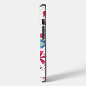 Personalisierte Aquarellblume Case-Mate iPhone Hülle (Rückseite / Links)