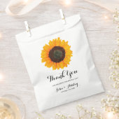 Personalisierte Aquarellblume Hochzeit im Herbst Geschenktütchen (Ausgeschnitten)