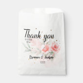 Personalisierte Aquarellblume Vielen Dank Geschenk Geschenktütchen (Vorderseite)