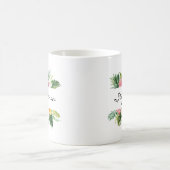 Personalisierte Aquarellblüte Kaffeetasse (Mittel)