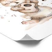 Personalisierte Aquarellbrücke Kinderzimmer Wandku Poster (Ecke)