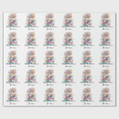 Personalisierte Aquarellbücher Glücklicher Abschlu Geschenkpapier (Flach)