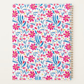 Personalisierte Aquarellfarbe Flora Muster Planer (Rückseite)