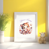 Personalisierte Aquarellfarbe - Kittname Fotodruck