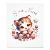 Personalisierte Aquarellfarbe - Kittname Fotodruck (Vorne)