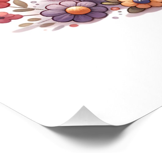 Personalisierte Aquarellfarbe - Kittname Fotodruck (Ecke)