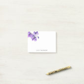 Personalisierte Aquarellfarbe Orchid Post-it Note  Klebezettel (Auf Schreibtisch)