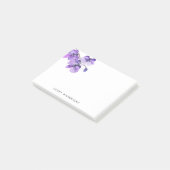 Personalisierte Aquarellfarbe Orchid Post-it Note  Post-it Klebezettel (angewinkelt)