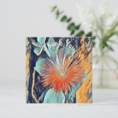 Personalisierte Aquarellfarben Art TableRose Viele Karte (Stehend Vorderseite)