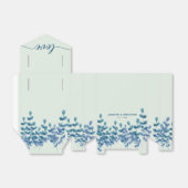 Personalisierte Aquarellfarben Blätter Grün Blau E Geschenkschachtel (Ungefaltet)