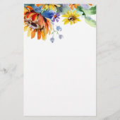 Personalisierte Aquarellfarben Briefpapier (Rückseite)