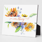 Personalisierte Aquarellfarben Fotoplatte (Seite)