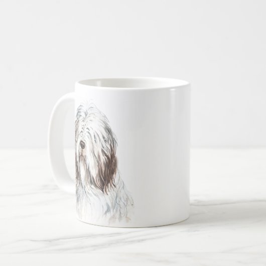Personalisierte Aquarellfarben Kaffeetasse (Vorderseite Links)