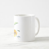 Personalisierte Aquarellfarben Kaffeetasse (VorderseiteRechts)