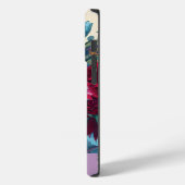 Personalisierte Aquarellfarben Monogramm Blumenzau Case-Mate iPhone Hülle (Rückseite / Links)