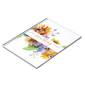 Personalisierte Aquarellfarben Notizblock (Linke Seite)