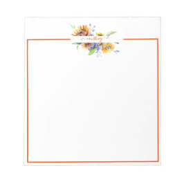 Personalisierte Aquarellfarben Notizblock