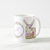 Personalisierte Aquarellfarben Ostern Sonniges Ei Kaffeetasse (VorderseiteRechts)