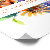 Personalisierte Aquarellfarben Poster (Ecke)