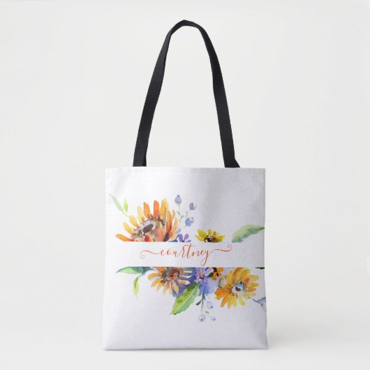 Personalisierte Aquarellfarben Tasche (Vorderseite)