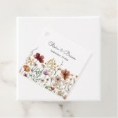 Personalisierte Aquarellfarben Wildblume Hübsch Geschenkanhänger (Beispiel)