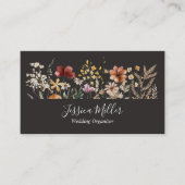 Personalisierte Aquarellfarben Wildblume Hübsch Visitenkarte (Vorderseite)