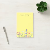 Personalisierte Aquarellfarben - Wildblumen Post-it Klebezettel (Büro)
