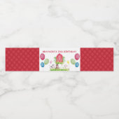 Personalisierte Aquarellfarm Geburtstag Wasserflaschenetikett (Einzelnes Label)