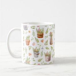 Personalisierte Aquarellgartenarbeiten Kaffeetasse