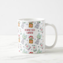 Personalisierte Aquarellgartencoffee-Tasse