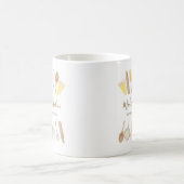 Personalisierte Aquarellküche Kochutensilien Kaffeetasse (Mittel)
